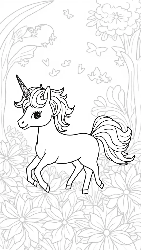 Thelma las páginas para colorear de unicornio